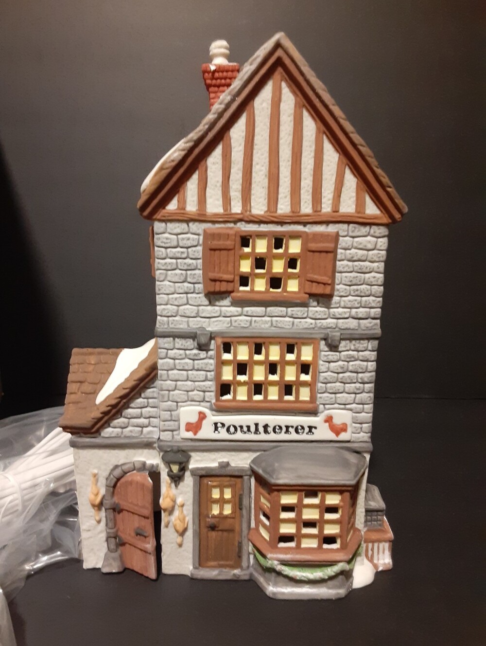 Department 56 " Poulterer " #5926-9 Vintage Christmas Village Dickens Series